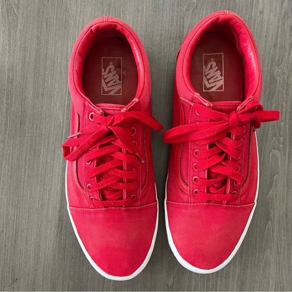 Vans Men Old Skool otw Foxing Translucent Racing Red sneakers shoes size 12 - Picture 4 of 10